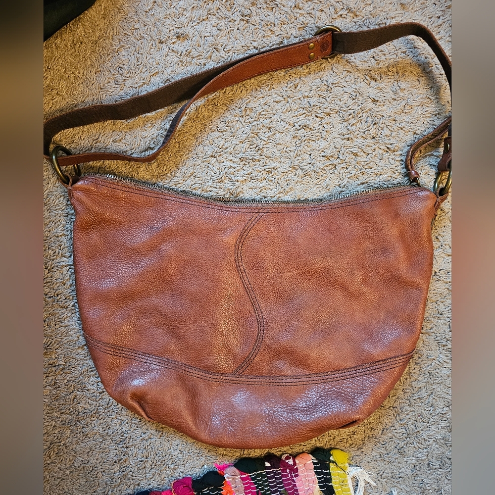 Brown Leather Shoulder Bag - Picture 2 of 5